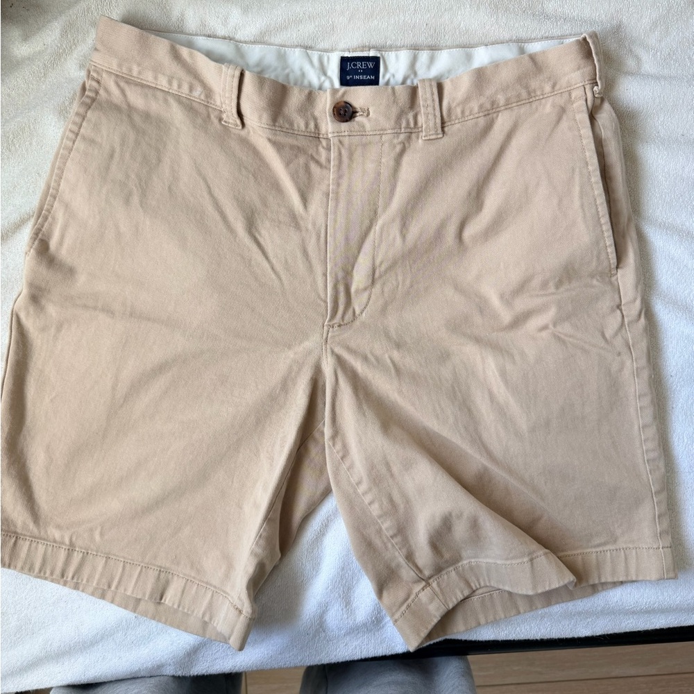 J. Crew Tan Men Flat Front Shorts